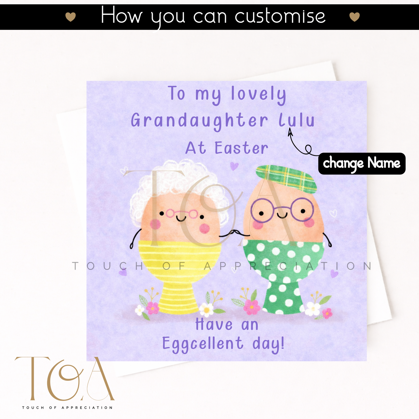 Personalised Easter Egg Card
