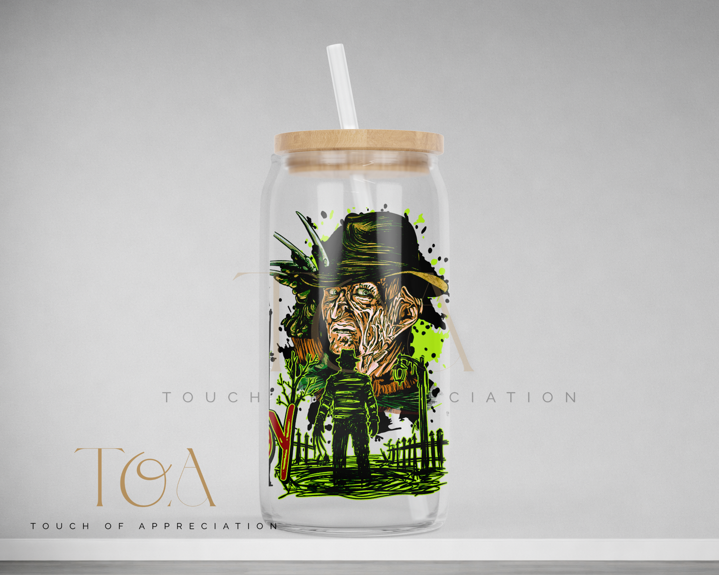 Retro Horror Movie Inspired 16oz Drinkware | Glass Can, Acrylic Can or Stainless Steel Tumbler