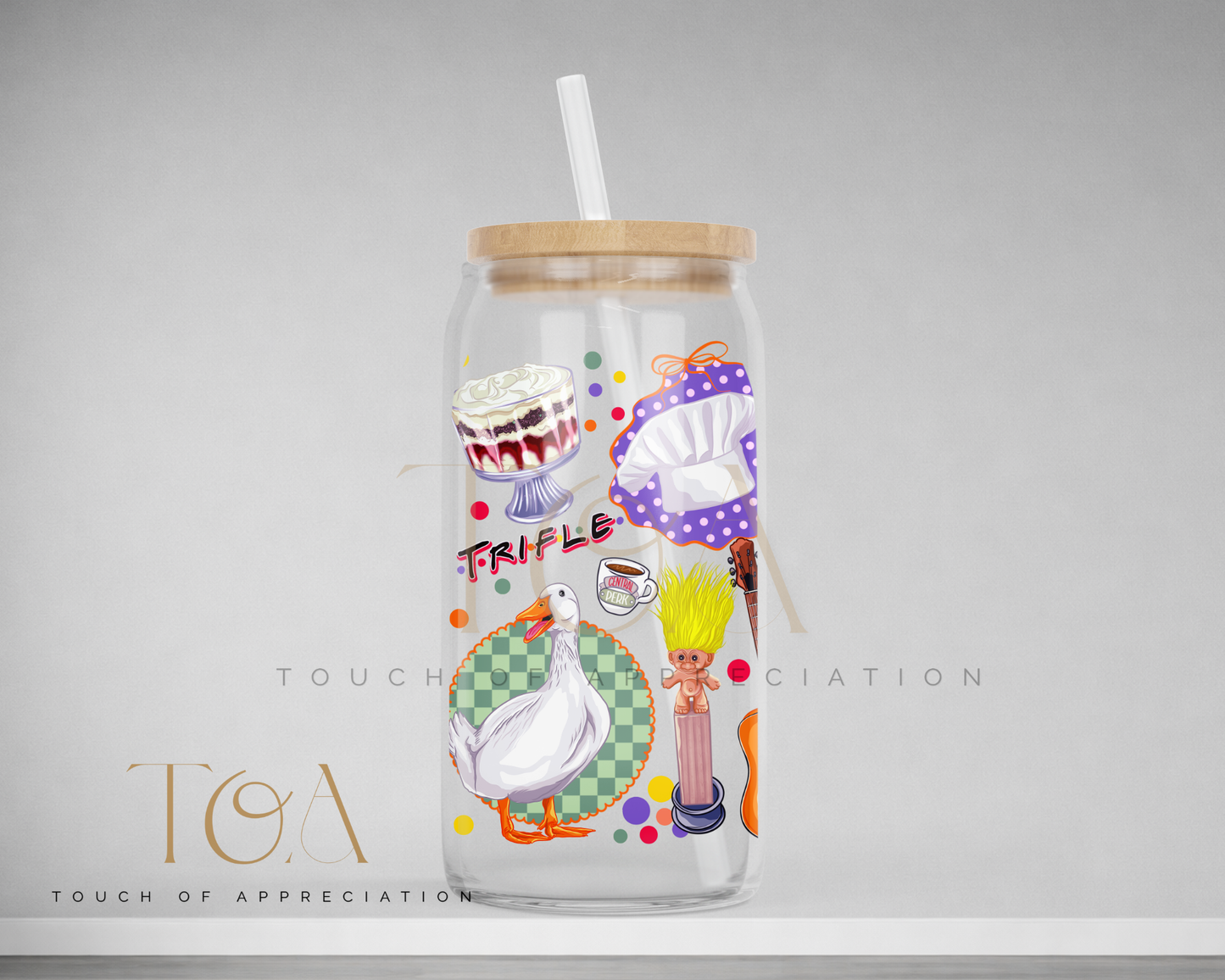Friends Inspired 16oz Drinkware | Glass Can, Acrylic Can or Stainless Steel Tumbler