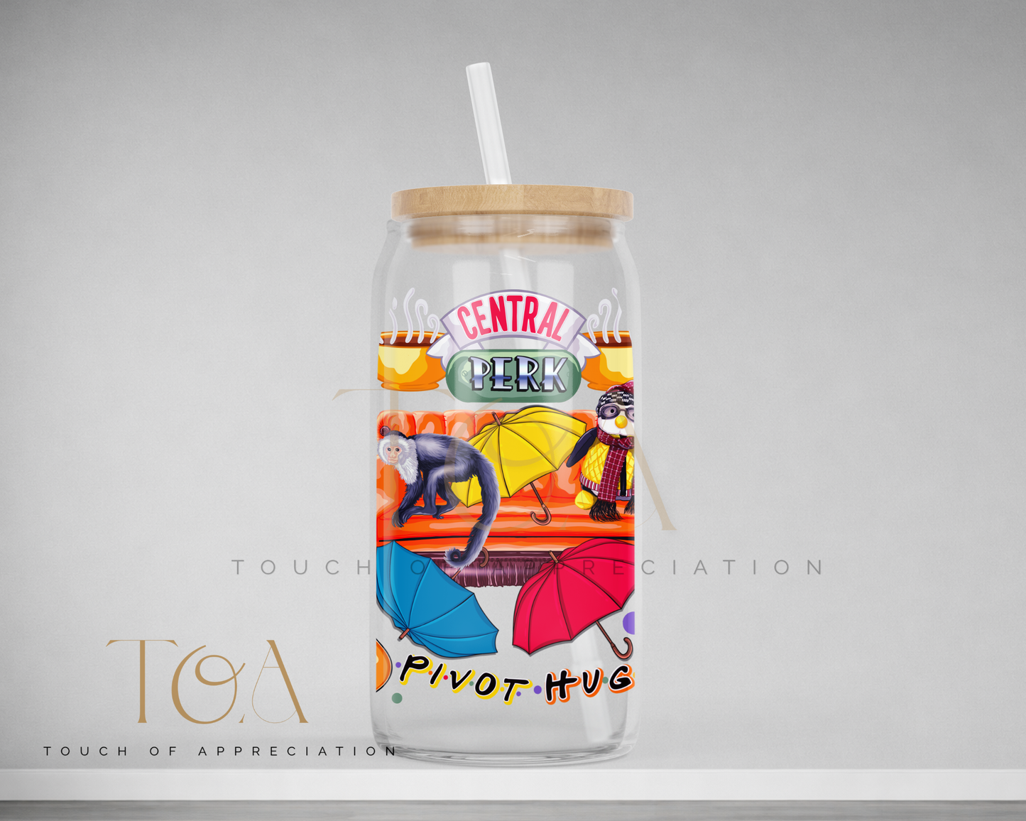 Friends Inspired 16oz Drinkware | Glass Can, Acrylic Can or Stainless Steel Tumbler