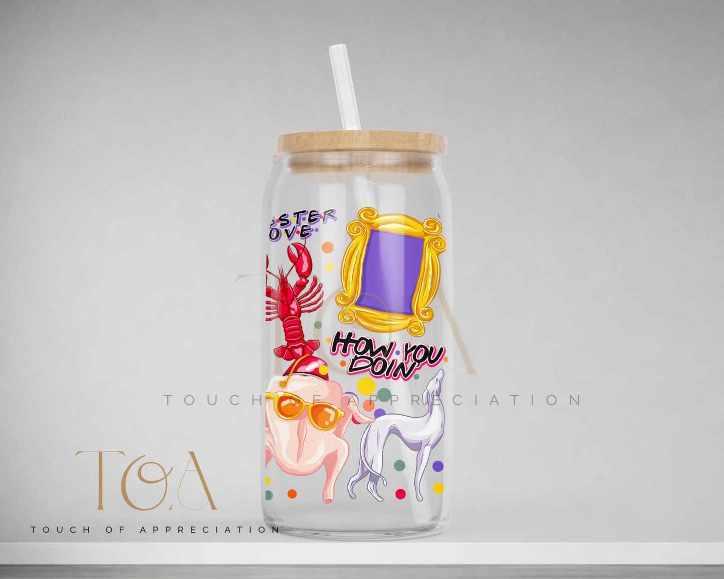 Friends Inspired 16oz Drinkware | Glass Can, Acrylic Can or Stainless Steel Tumbler