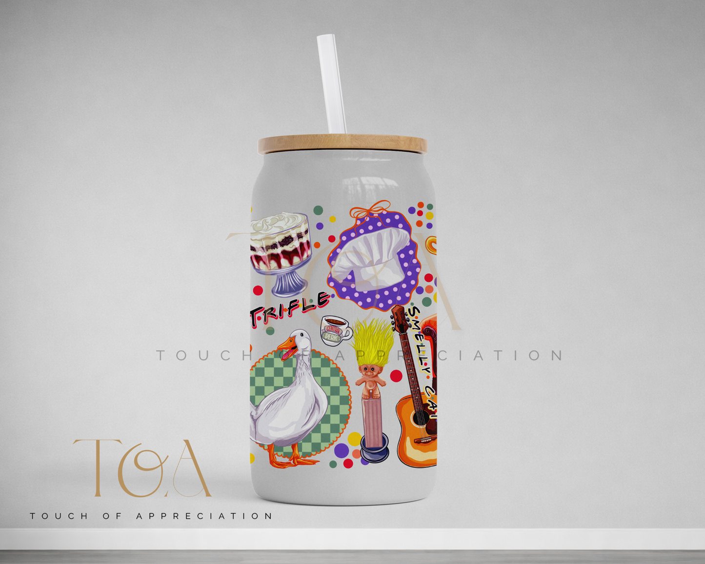 Friends Inspired 16oz Drinkware | Glass Can, Acrylic Can or Stainless Steel Tumbler