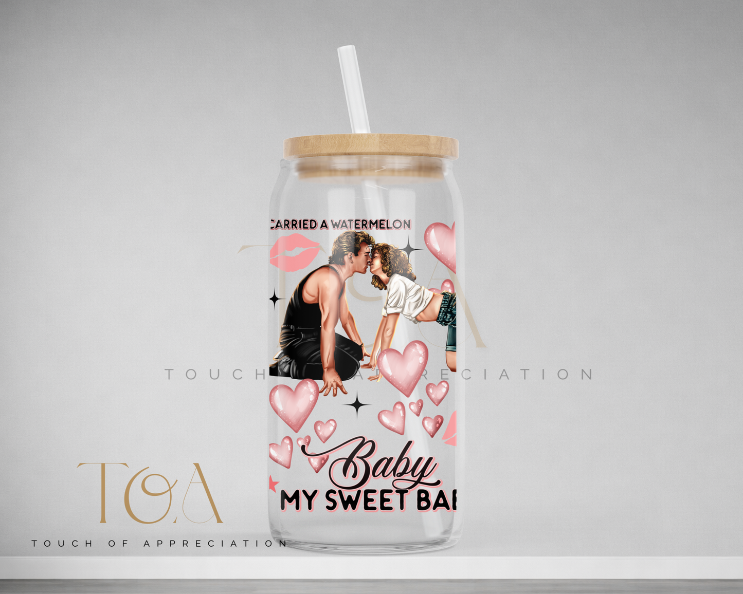 Retro Dance Couple Libbey Can - Iconic Movie Quote Tumbler with Straw