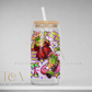 90s Dinosaur Inspired 16oz Glass Can