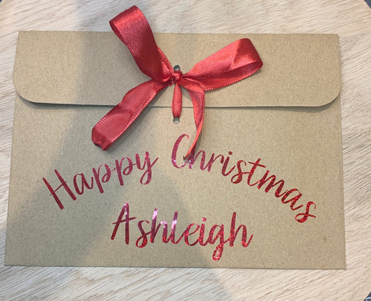 Personalised Christmas Gift | Money Envelopes | Eid Wallets | Personalised Birthday Cash | Gifts | Presents