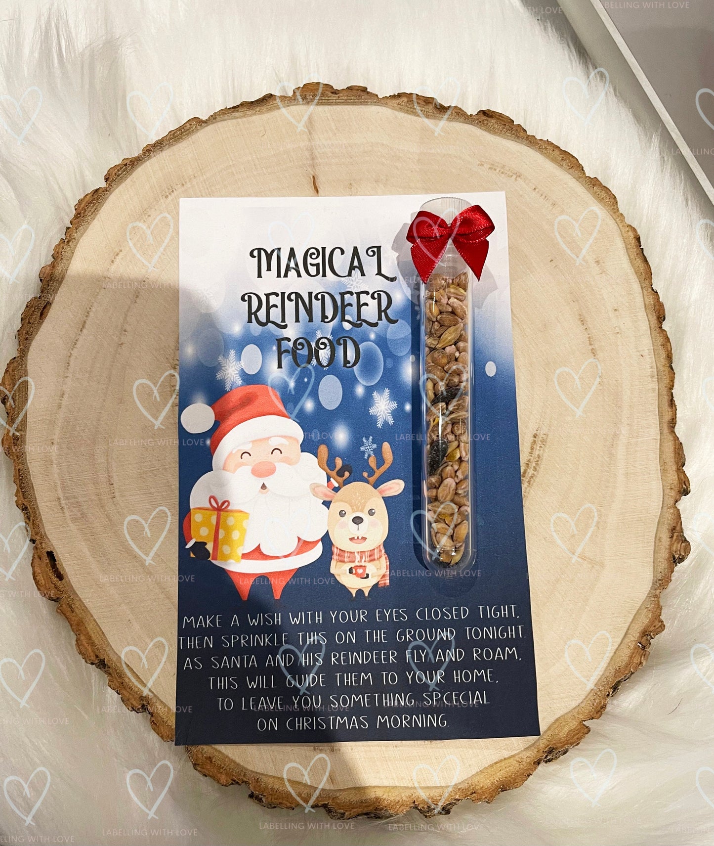 Personalised magical reindeer food | Wildlife Friendly reindeer feed | Christmas eve box filler