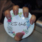 Personalised logo Nailfie | Nailfie disc | Nail Prop | Business signage | Nail tech gift | Nail tech accessory