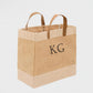 Personalised luxury jute bag | Bridesmaids tote with initials | Custom bags | Gift for her | Bespoke shopper bag