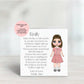 Personalised New School card | Starting school greeting card | First Day of school | Good luck on your first day | starting school poem