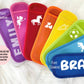Personalised Ice Lolly Holder | Kids Ice Pop Sleeve | Neoprene Ice Pole Holder | Frozen Hands Saver | Custom Summer Gift for Children