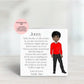 PERSONALISED FIRST DAY OF SCHOOL CARD | Custom School Uniform Card | Good Luck School Card | Personalised Child Character Card | Back To School Gift