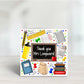 Personalised Teacher Thank You Card | End of School Year Card | Custom Teacher Name Card | Teaching Assistant Appreciation Card | Nursery Teacher Gift