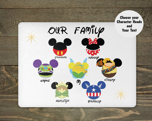 Personalised Character Chopping Board | Choose Your Disney Character Gift | Custom Wooden Board | Funny Kitchen Gift | Housewarming Gift UK