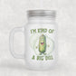 I’m Kind Of A Big Dill Frosted Glass Can | Funny Pickle Glass Cup | Cute Pickle Tumbler | Funny Iced Coffee Cup | Gift For Pickle Lovers