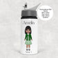 PERSONALISED SCHOOL WATER BOTTLE | Custom Child Water Bottle | School Uniform Character Bottle | Back To School Gift | Named Kids Drink Bottle | Reception Gift