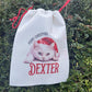 Personalised Pet Christmas Sack | Custom Dog Christmas Gift Bag | Personalised Pet Santa Sack | Dog/Cat Christmas Eve Bag | Pet Lover Christmas Gift