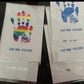 Personalised Memorial Handprint Print | Custom Foil Memory Print | Rainbow Handprint Keepsake | Bereavement Gift | In Loving Memory Print | A6 Print