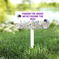 Funny Bee Garden Sign | “Pardon The Weeds We’re Feeding The Bees” Stake | Wildflower Garden Decor | Bee Friendly Lawn Sign | Pollinator Garden Marker