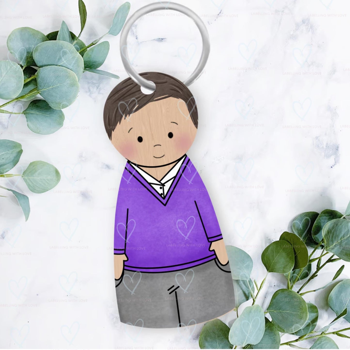 Personalised First Day Of School Keyring | School Bag Keepsake | Custom School Uniform Keychain | Back To School Gift For Kids | Nursery Gift