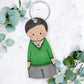 Personalised First Day of School Card & Keyring | Starting School Keepsake