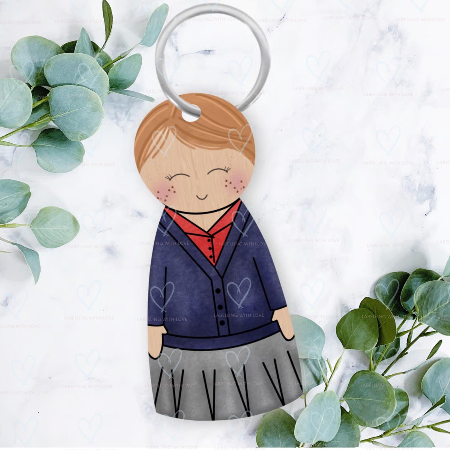 Personalised First Day Of School Keyring | School Bag Keepsake | Custom School Uniform Keychain | Back To School Gift For Kids | Nursery Gift