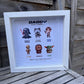 Personalised Galaxy Inspired Frame | Custom Character Keepsake Gift | Space Themed Frame | Personalised Name Print | Family Gift Idea |Personalised Star Wars FunkoPop Inspired Frame | Birthday Dad Son Daughter Friend Teacher Mum Gifts