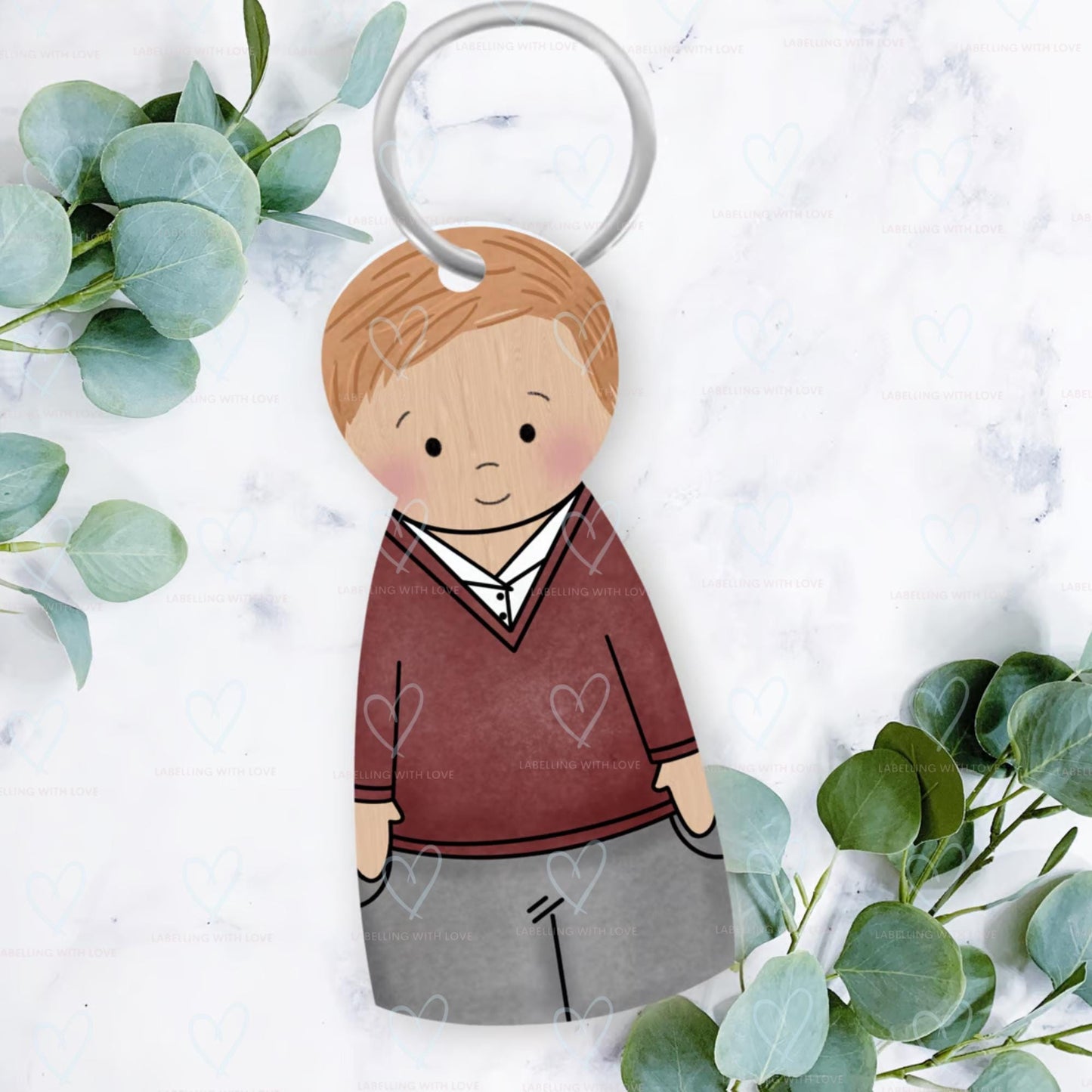 Personalised First Day Of School Keyring | School Bag Keepsake | Custom School Uniform Keychain | Back To School Gift For Kids | Nursery Gift