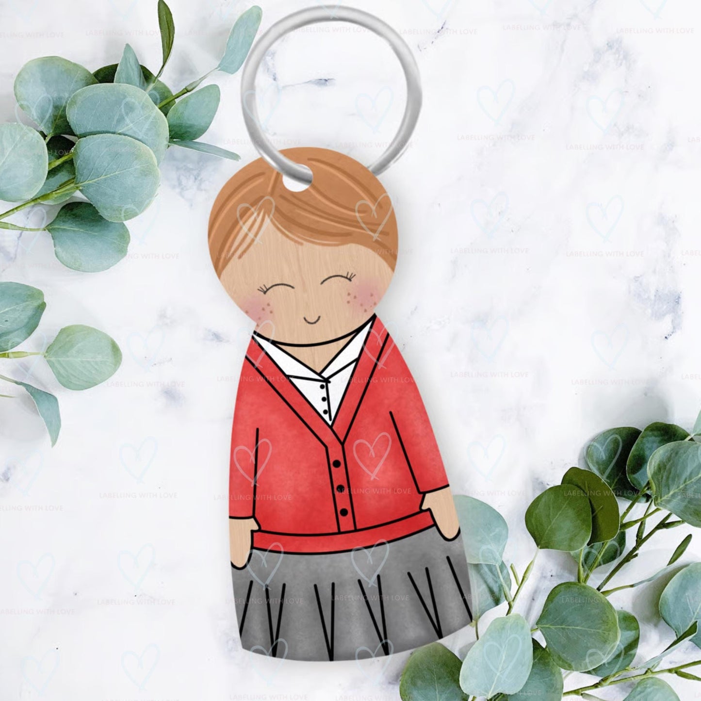 Personalised First Day Of School Keyring | School Bag Keepsake | Custom School Uniform Keychain | Back To School Gift For Kids | Nursery Gift