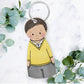 Personalised First Day Of School Keyring | School Bag Keepsake | Custom School Uniform Keychain | Back To School Gift For Kids | Nursery Gift
