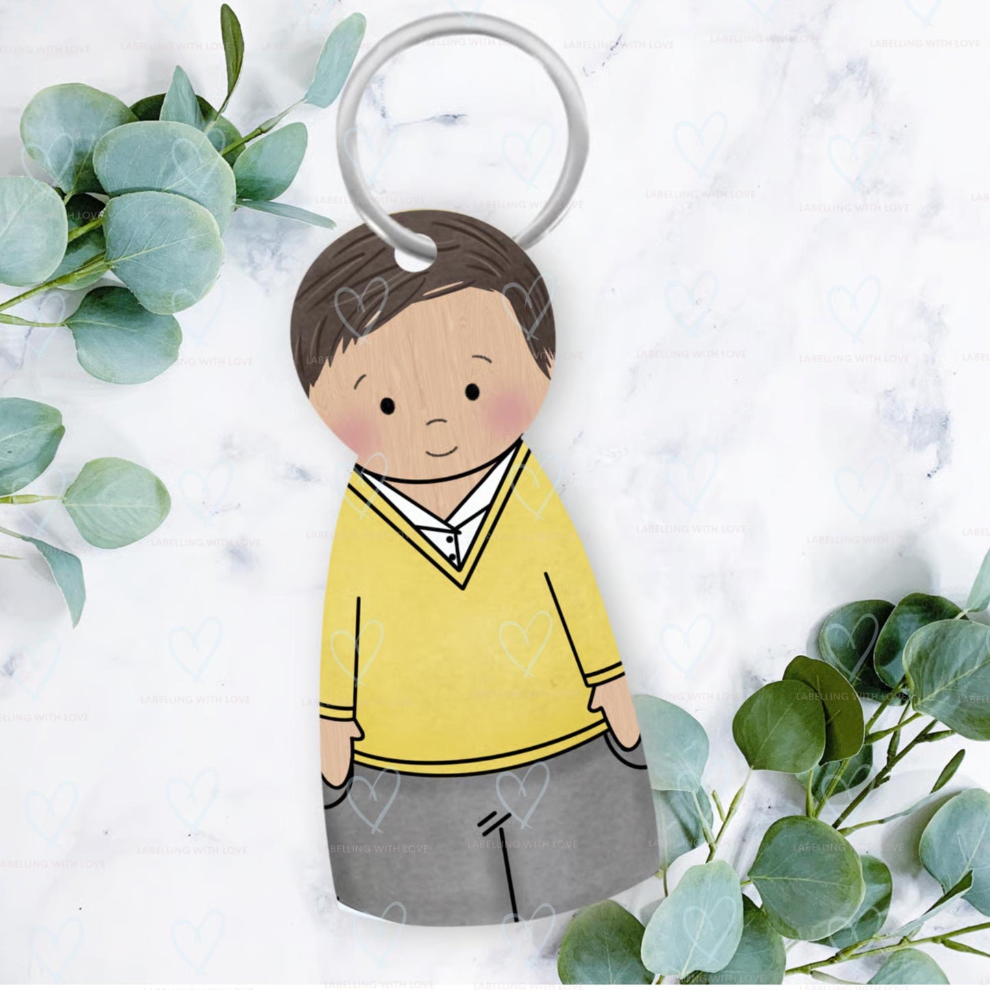 Personalised First Day Of School Keyring | School Bag Keepsake | Custom School Uniform Keychain | Back To School Gift For Kids | Nursery Gift