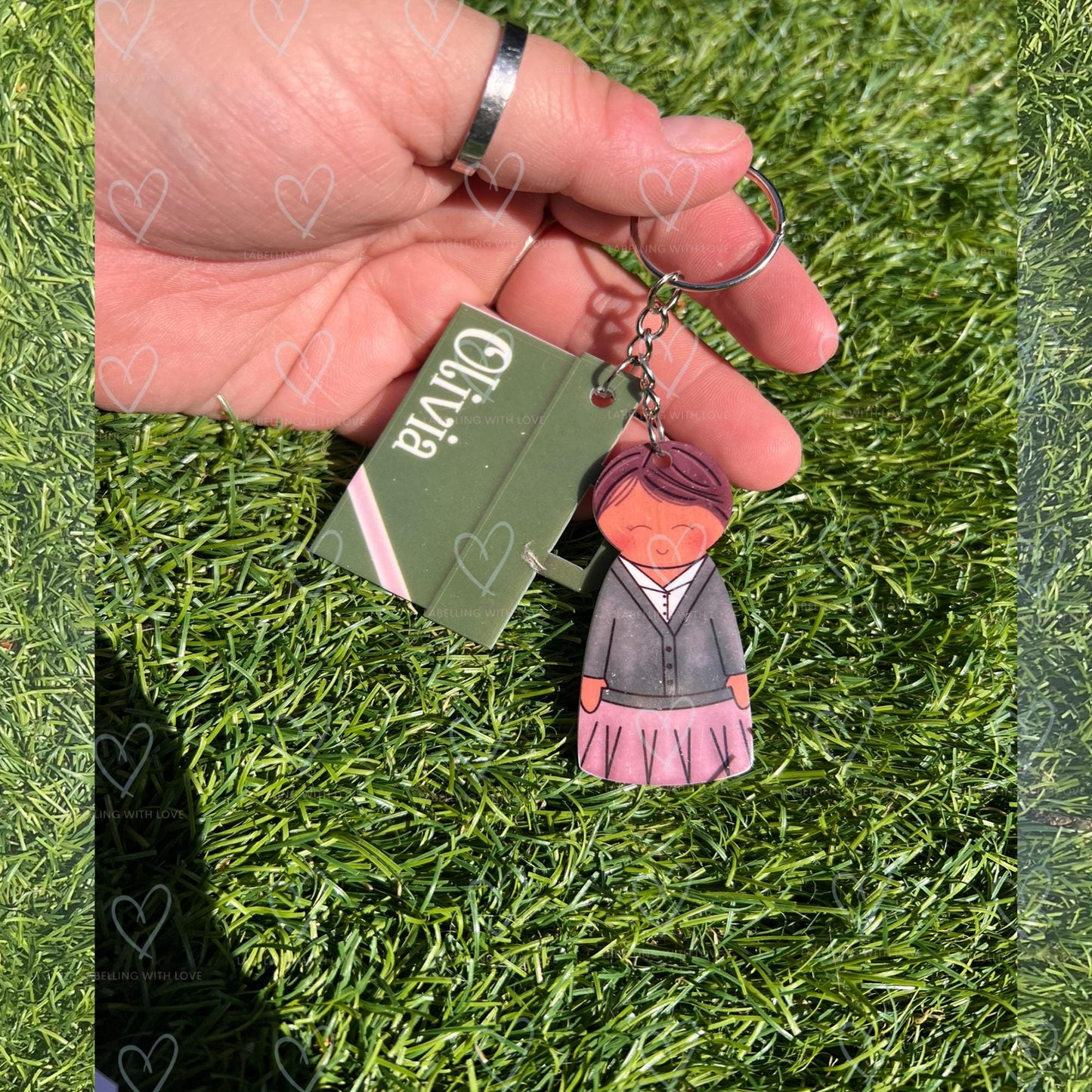 Personalised First Day Of School Keyring | School Bag Keepsake | Custom School Uniform Keychain | Back To School Gift For Kids | Nursery Gift