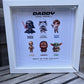 Personalised Galaxy Inspired Frame | Custom Character Keepsake Gift | Space Themed Frame | Personalised Name Print | Family Gift Idea |Personalised Star Wars FunkoPop Inspired Frame | Birthday Dad Son Daughter Friend Teacher Mum Gifts