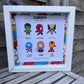 Personalised Superhero Frame | Custom Comic Character Gift | Personalised funkopop Name Frame | Superhero Inspired Keepsake | Gift For Family & Friends