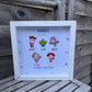 Personalised Character Inspired Frame | Custom Cartoon Keepsake Gift | Personalised Name Frame | Family Gift | Toy Inspired Framed Print