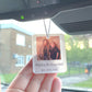 Personalised Photo Car Mirror Hanging Charm | Custom Memorial Car Charm | Acrylic Photo Ornament | Personalised Car Accessory Gift