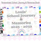 Personalised School Journey & Memories Book | Nursery to School Memory Journal | First & Last Day School Keepsake | English or Scottish School Option