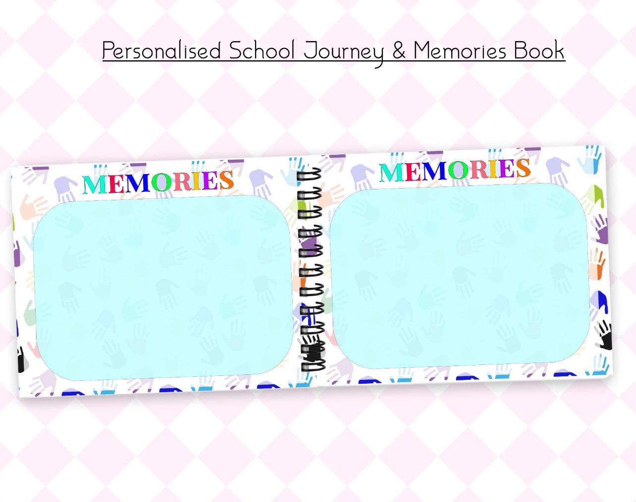 Personalised School Journey & Memories Book | Nursery to School Memory Journal | First & Last Day School Keepsake | English or Scottish School Option