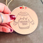 Funny Offensive Christmas Bauble | Rude Acrylic Jumper Design