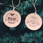 Funny Offensive Christmas Bauble | Rude Acrylic Jumper Design
