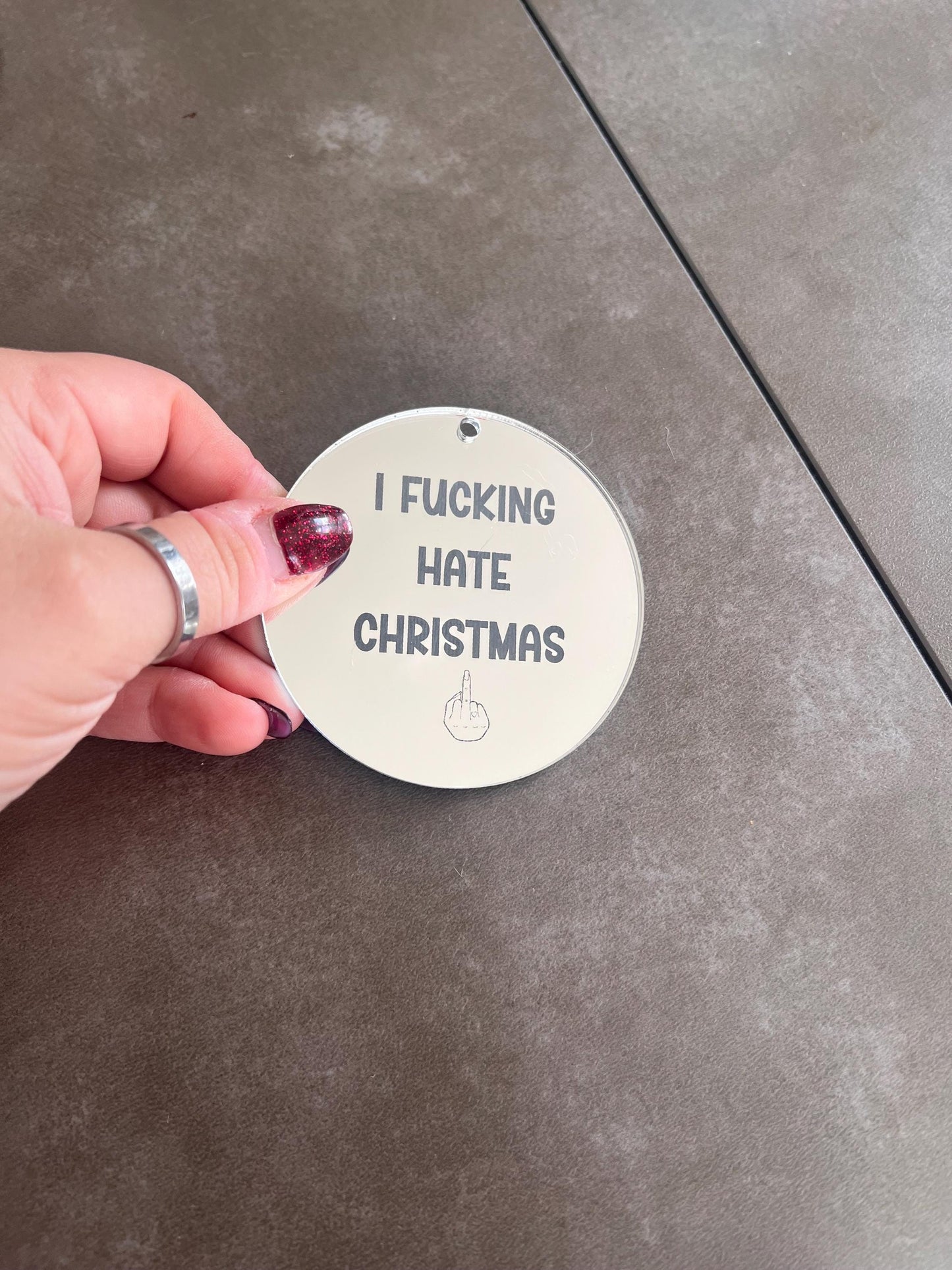 Rude Baubles | Funny Offensive Bauble  Swear Words | Secret Santa | Novelty Gift | Rude Gift Bauble | Rude Christmas Bauble