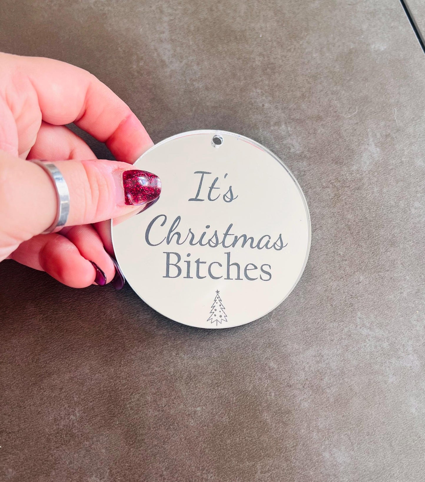 Funny Christmas Bauble, Rude Christmas Ornament, Adult Humour Xmas Decoration, Offensive Christmas Gift, Sarcastic Xmas Tree Decor