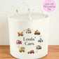 Personalised Felt Trug | Storage Bag | Toy Storage Basket | Felt Trug Toy Storage Bag | Toy Car Storage