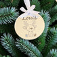 personalised Christmas Reindeer Bauble | Personalised Engraved Decoration | Christmas Tree Decoration | Personalised Christmas Gift