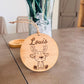 personalised Christmas Decoration | Oak Christmas Tree Decoration with reindeer and name | Oak Christmas Decor