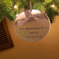 Rude Christmas Bauble | Funny Adult Christmas Ornament | “I’m Dreaming Of A White Christmas” Mirror Acrylic Decoration | 18+ Secret Santa Gift