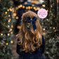 Personalised Hair Bow | Childrens Christmas Bow Hair Clip | Hair Accessories | Personalised Ribbon | Cute gift for Children