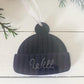 Personalised Bobble Hat Christmas Decoration | Custom Name Christmas Ornament | Acrylic Winter Hat Bauble | Personalised Tree Decoration | Christmas Keepsake