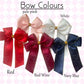 Personalised Hair Bow | Childrens Christmas Bow Hair Clip | Hair Accessories | Personalised Ribbon | Cute gift for Children