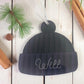 Personalised Bobble Hat Christmas Decoration | Custom Name Christmas Ornament | Acrylic Winter Hat Bauble | Personalised Tree Decoration | Christmas Keepsake