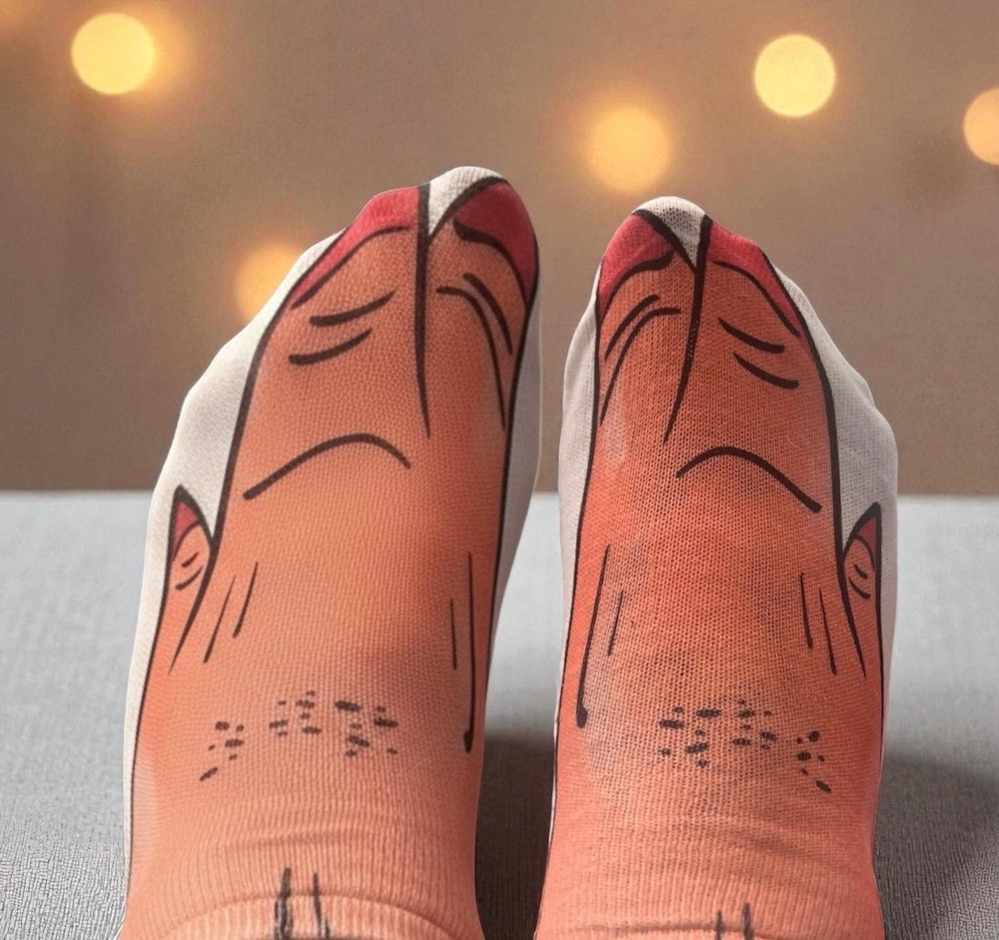 Novelty Foot Design Socks | Funny Gift Socks | Funky Unisex Crew Socks | Funny Animal Feet Socks